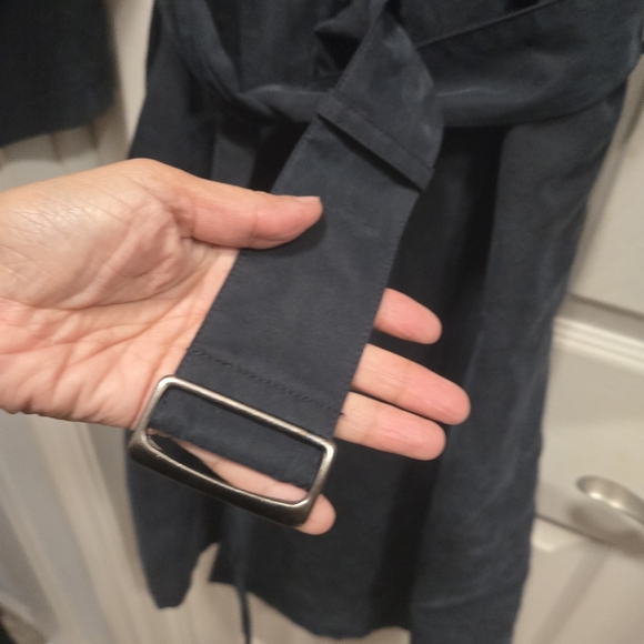 Jones New York Vintage Trench Coat Size 2p - Picture 4 of 8